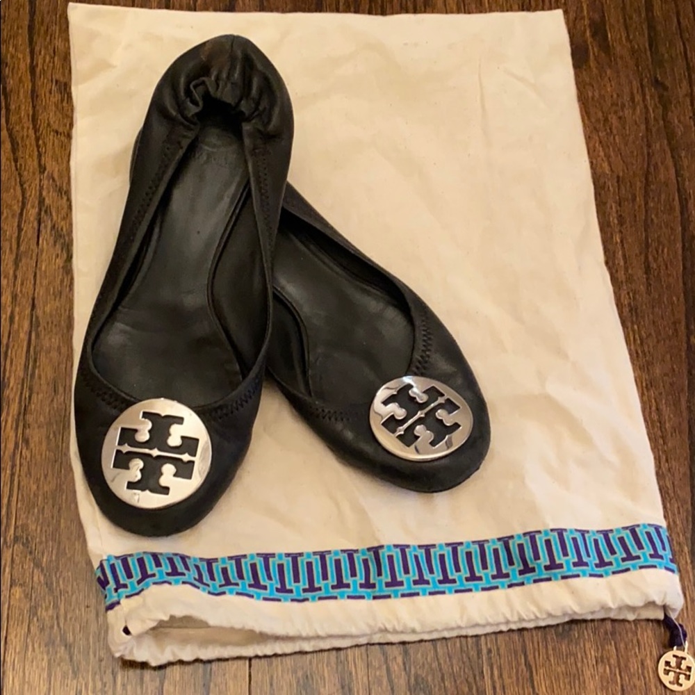 Tory Burch Classic Black Flats